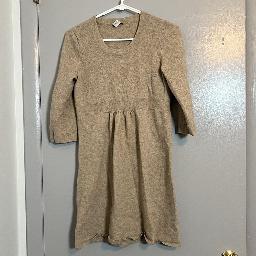 J.Crew Women's Sweater Dress Light Brown Size M - Picture 1 of 4
